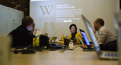 Wikimedia Foundation SOPA War Room Meeting 1-17-2012-1-9.jpg